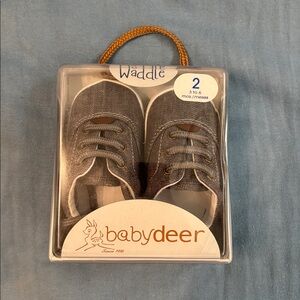 Baby Deer Charcoal Infant Shoes